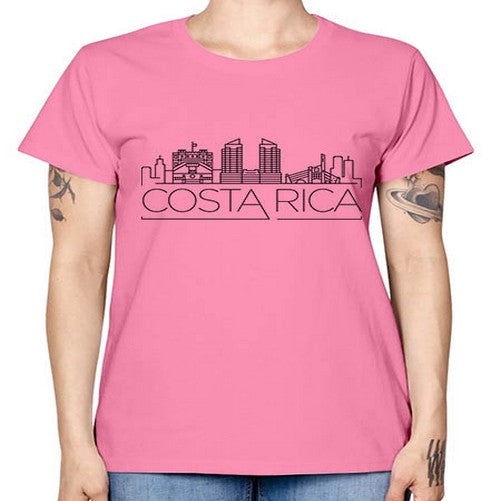 Costa Rica Minimal Skyline 631# - cities -  Missy T-Shirt