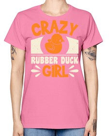Crazy Rubber Duck Girl Style 4# - ducks -  Missy T-Shirt