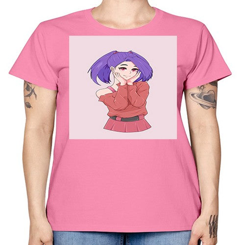 Cute girl with cute pose 138# - anime -  Missy T-Shirt