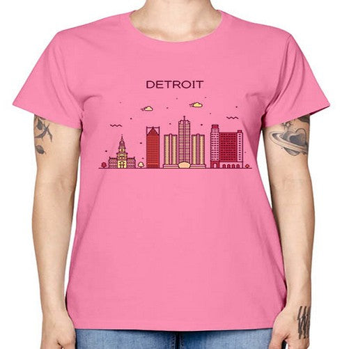 DetroitMI 665# - cities -  Missy T-Shirt