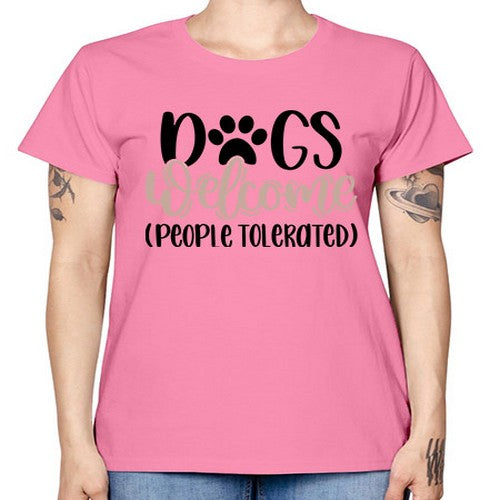 Dogs Welcome Style 21# - dogs -  Missy T-Shirt