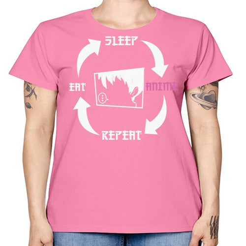 Eat Sleep Anime Repeat Anime Anime 226# - anime -  Missy T-Shirt