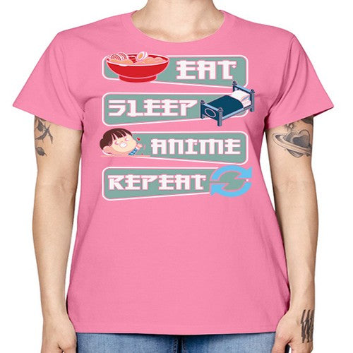 Eat Sleep Anime Repeat Anime Manga 227# - anime -  Missy T-Shirt