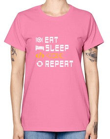 Eat sleep code repeat 49# - computer -  Missy T-Shirt