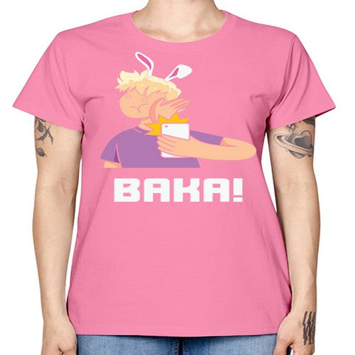 Funny Anime Baka Rabbit Slap Anime 228# - anime -  Missy T-Shirt