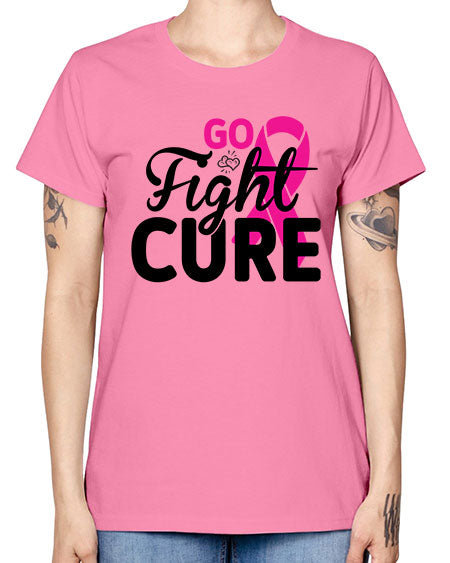 Go Fight Cure 23# - breast cancer -  Missy T-Shirt