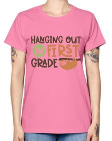 Hanging Out in First 233# - first grade -  Missy T-Shirt