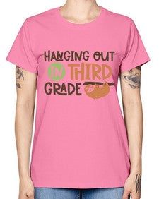 Hanging Out in Third 236# - third grade -  Missy T-Shirt