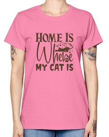 Home Is Where My Cat Is Style 14# - cats -  Missy T-Shirt