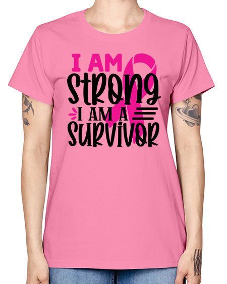 I Am Strong I Am a Survivor 19# - breast cancer -  Missy T-Shirt