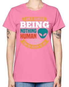I am a human being nothing is alien to me 7# - ufo -  Missy T-Shirt
