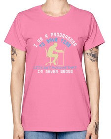 I am a programmer to save time I am never wrong 42# - computer -  Missy T-Shirt