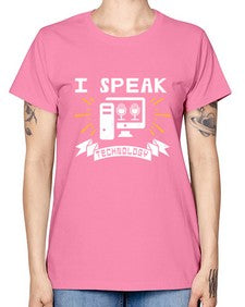 I speak technology 37# - computer -  Missy T-Shirt