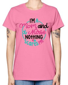 Im A Mom And A Nurse Nothing Style Style 957# - nurse -  Missy T-Shirt