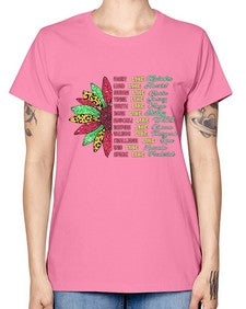 Juneteenth Sunflower Design 17# - black juneteenth -  Missy T-Shirt
