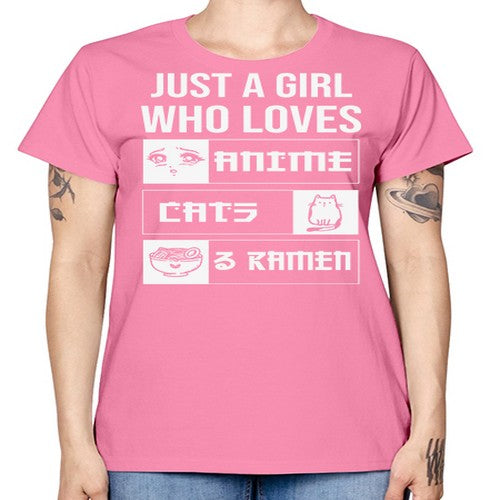 Just A Girl Who Loves 263# - anime -  Missy T-Shirt