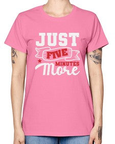 Just five minutes more 32# - video games -  Missy T-Shirt
