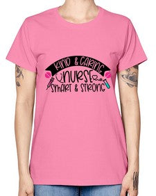 Kind Caring Nurse Smart Strong Style Style 1032# - nurse -  Missy T-Shirt