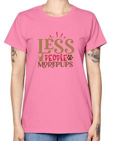 Less People More Pups Style 18# - cats -  Missy T-Shirt