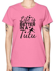 Life is better in a tutu 155# - ballet -  Missy T-Shirt