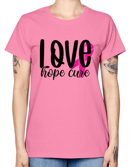 Love Hope Cure 13# - breast cancer -  Missy T-Shirt