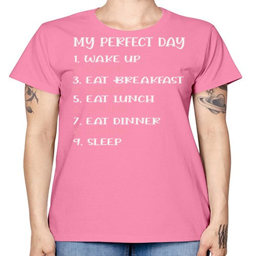 My Perfect Day Funny Kawaii Anime 269# - anime -  Missy T-Shirt
