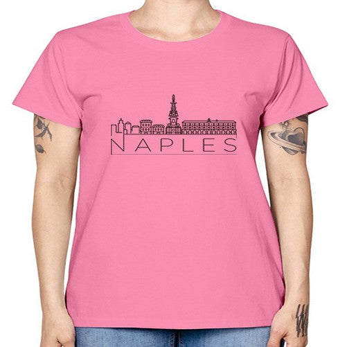 Naples Minimal Skyline 1409# - cities -  Missy T-Shirt