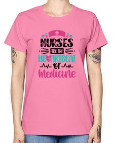 Nurses Are The Heartbeat Style Style 1232# - nurse -  Missy T-Shirt