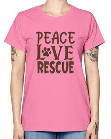 Peace Love Rescue Style 23# - cats -  Missy T-Shirt