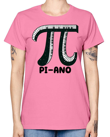 Piano Funny Math Music Sublimation 37# - pi -  Missy T-Shirt