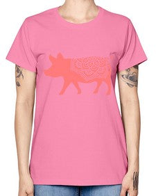 PigMandala 985# - mandala -  Missy T-Shirt