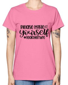 Please Mute Yourself Teacher Life Style 1318# - teacher -  Missy T-Shirt