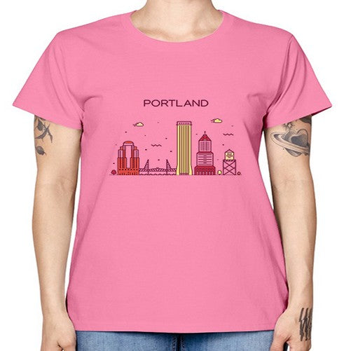 PortlandOregon 1682# - cities -  Missy T-Shirt