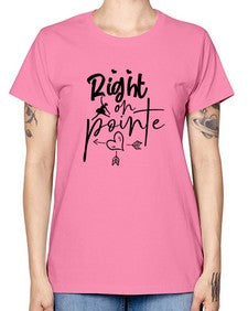 Right on pointe 181# - ballet -  Missy T-Shirt