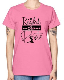 Right on pointe 182# - ballet -  Missy T-Shirt