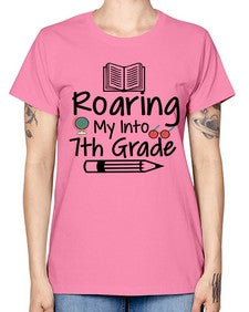 Roaring My Into seventh Grade 763# - seventh grade -  Missy T-Shirt