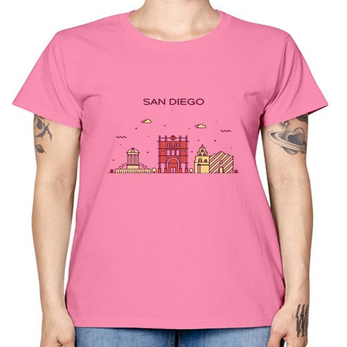 SanDiego 1787# - cities -  Missy T-Shirt