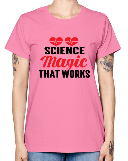 Science Magic that works 75# - general science -  Missy T-Shirt