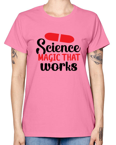Science Magic that works 76# - general science -  Missy T-Shirt