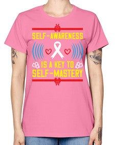 Self wareness is a key to self mastery Style 32# - Self awareness -  Missy T-Shirt