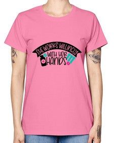 She Works Willingly With Her Hands Style Style 1389# - nurse -  Missy T-Shirt