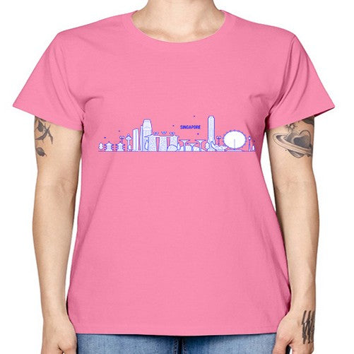 Singapore 1845# - cities -  Missy T-Shirt