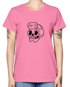Skull Skeleton 144# - skull and bones -  Missy T-Shirt