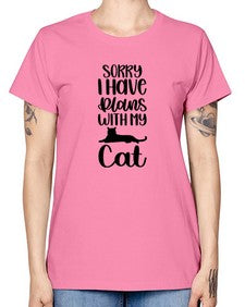 Sorry I Have Plans Style 105# - cats -  Missy T-Shirt