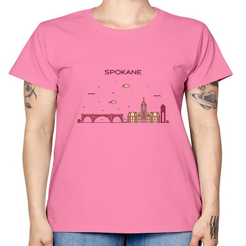 Spokane 1880# - cities -  Missy T-Shirt