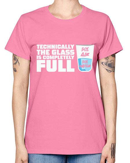 TechnicallytheGlassiscompletelyScientistSkinite Scientist Skinite 22# - general science -  Missy T-Shirt