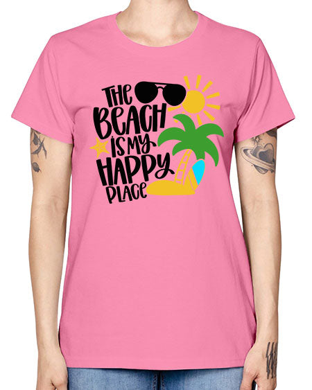 The Beach Is My Happy Place Style 12# - summer -  Missy T-Shirt