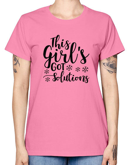 This Girl s Got Solutions 17# - general science -  Missy T-Shirt