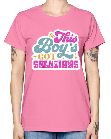This boys got solutions 19# - general science -  Missy T-Shirt