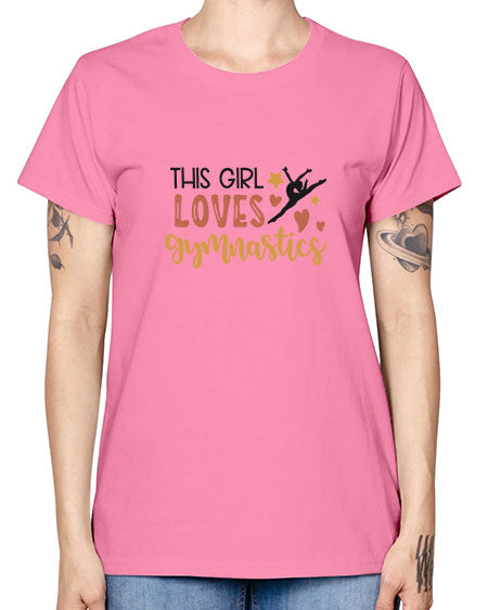 This girl loves gymnastics - cheer -  Missy T-Shirt